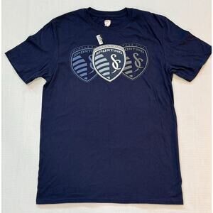 NWOT Sporting Kansas City KC Soccer, MLS Blue T-Shirt, Adult Medium